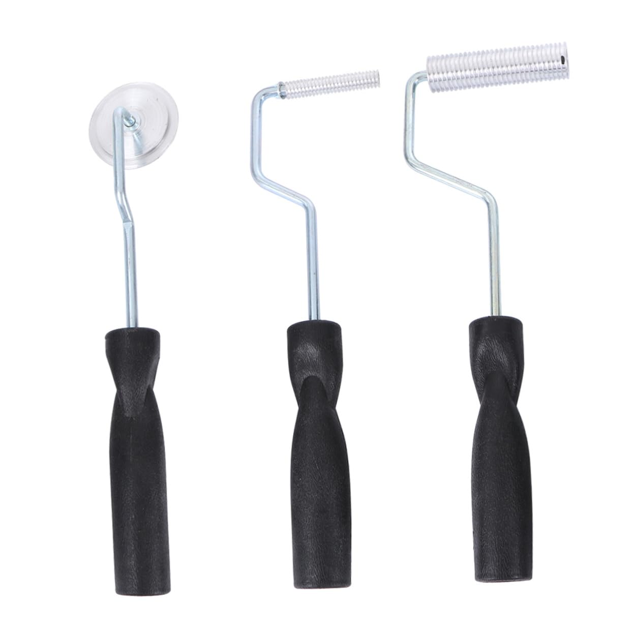 DOITOOL 3-in-1 Aluminiumlegierung Fiberglas Paddelwalzen Satz mit Blasenpaddelwerkzeug zum Verdichten und Durchstechen von Blasen für Industrielle Fiberglasproduktion