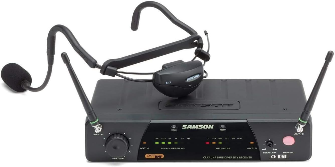 SAMSON Airline 77 AH7 Wireless System Fitness Headset (Channel K2)