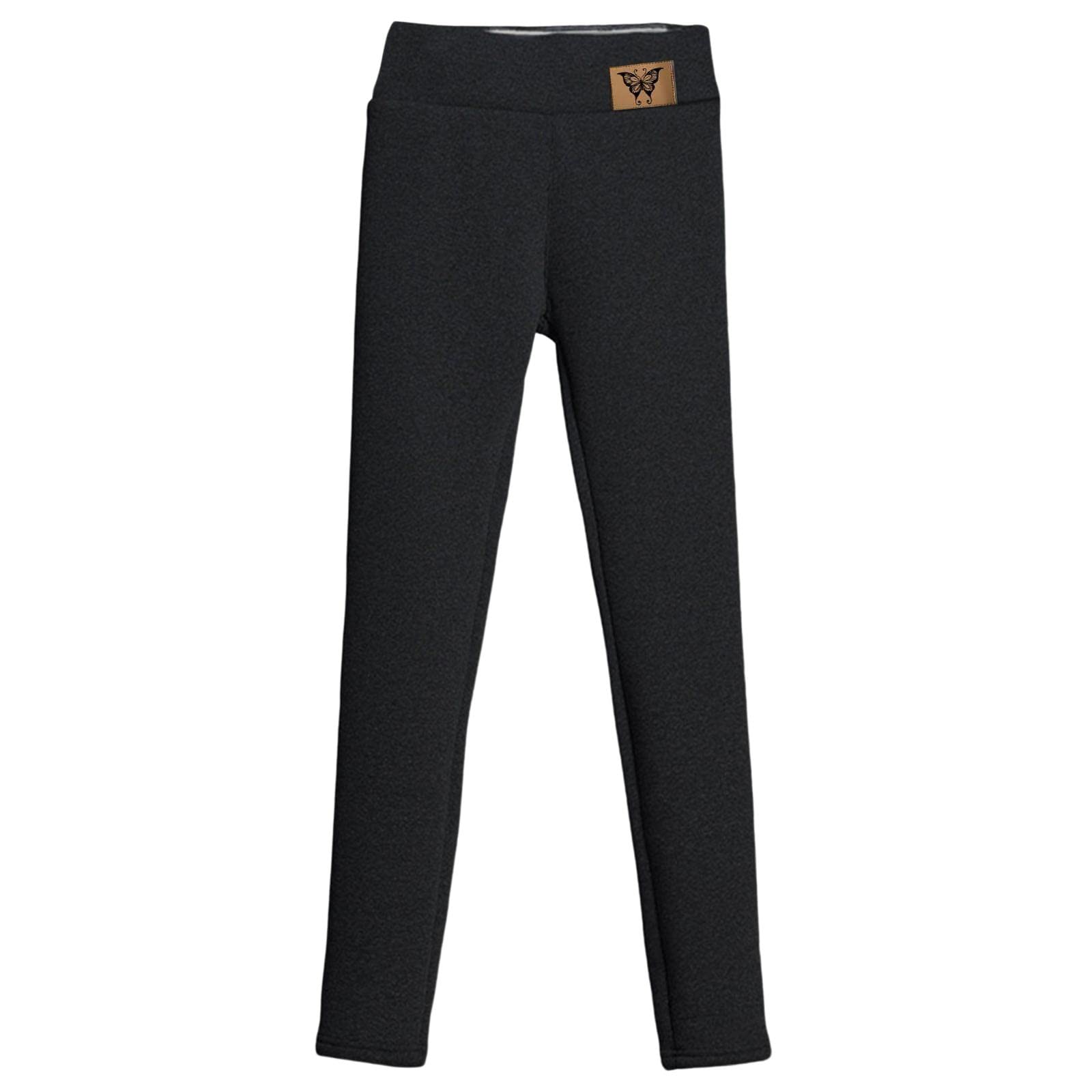 Women Fleece Lined Leggings Elastic Tights Trouser Comfortable Thermal Pants S|Clothing Shoes & Accessories | Womens Clothing | Pants-picture-50