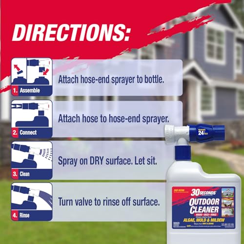 30 Seconds Cleaners 6430S 3PA 30 Seconds Outdoor Cleaner | Cleans Moss & Algae Stains From House thumb #2