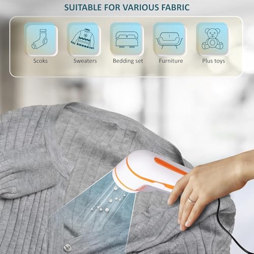 Image of QONETIC Lint Remover for Clothes Electric Roller Fabric Cleaner Woolen RUA Machine Shaver with Cord Sweaters Blankets Jackets Burr Pill Lint from Carpets Curtains (Lint Remover)
