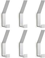 Vista 8 de Ganchos de Perchero Montados en la Pared, Negro 4 Paquetes, Ganchos de Cuerda para Toallas de Baño para Cocina, Puerta, Gabinete, Baño, Vestíbulos