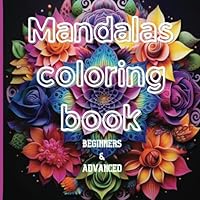 Flower Mandalas coloring book B0CP7S4SQV Book Cover
