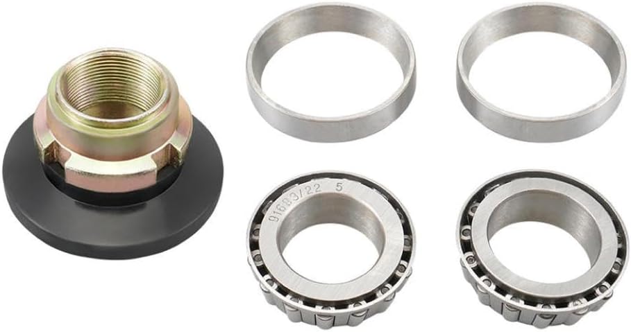 Fork Steering Stem Bearing Nut Kit Compatible with Z50 SS50 CL70 CT70 SL70 XL70 CL90 CT90 S65 S90 and Similar 50/70/90cc Models