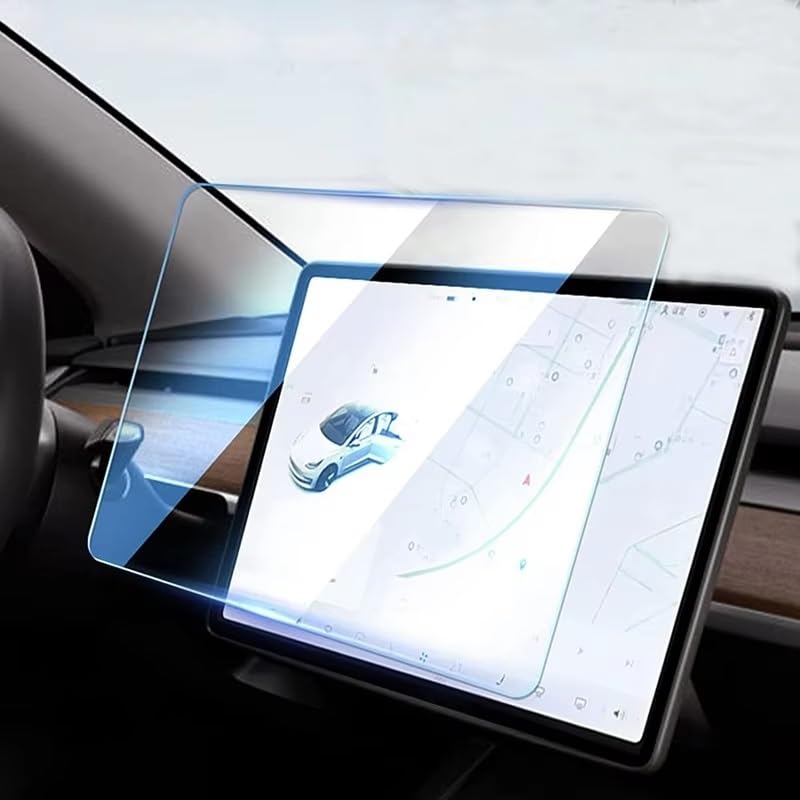 Film protection écran tactile Tesla Model 3 anti rayures en verre trempé 15 pouces