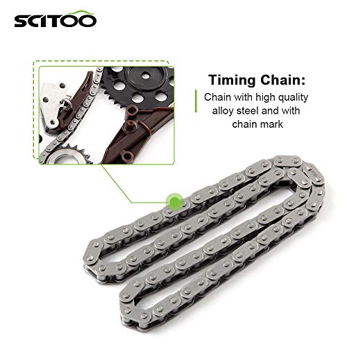 SCITOO 9-4172S Kit de corrente de distribuição de motor substitui para Jeep TJ Wrangler Grand Cherok