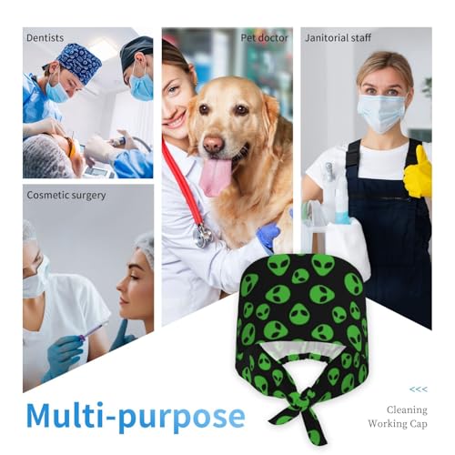 Image of Unisex Adjustable Surgical Sweatband - Elastic Bandage Cap - Scrub Caps for Nurse Working Cap