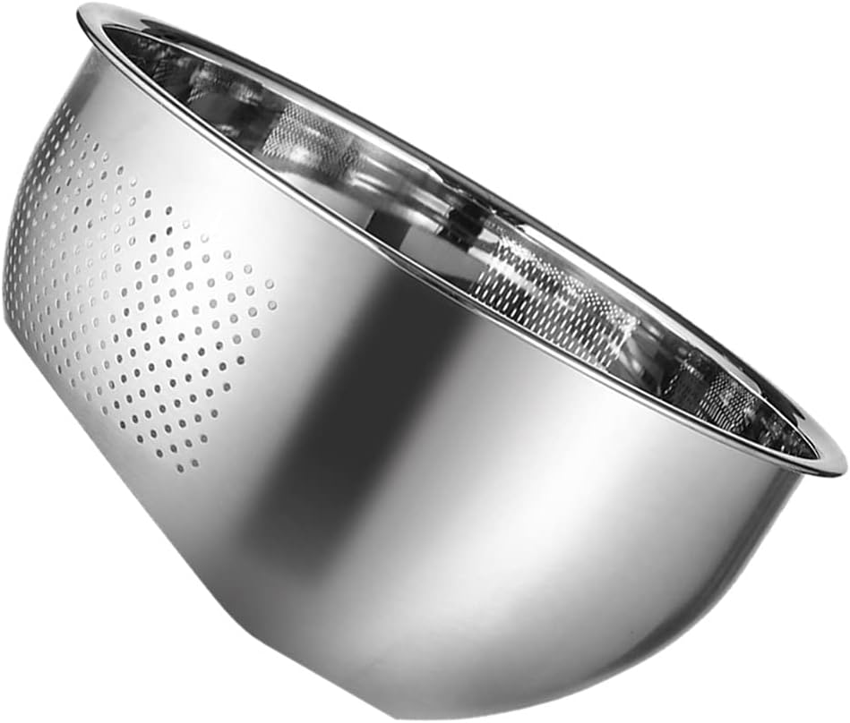 Stainless Steel Sink Colander Rice Rinser Strainer for Draining Kitchen Basin Drain Basket
