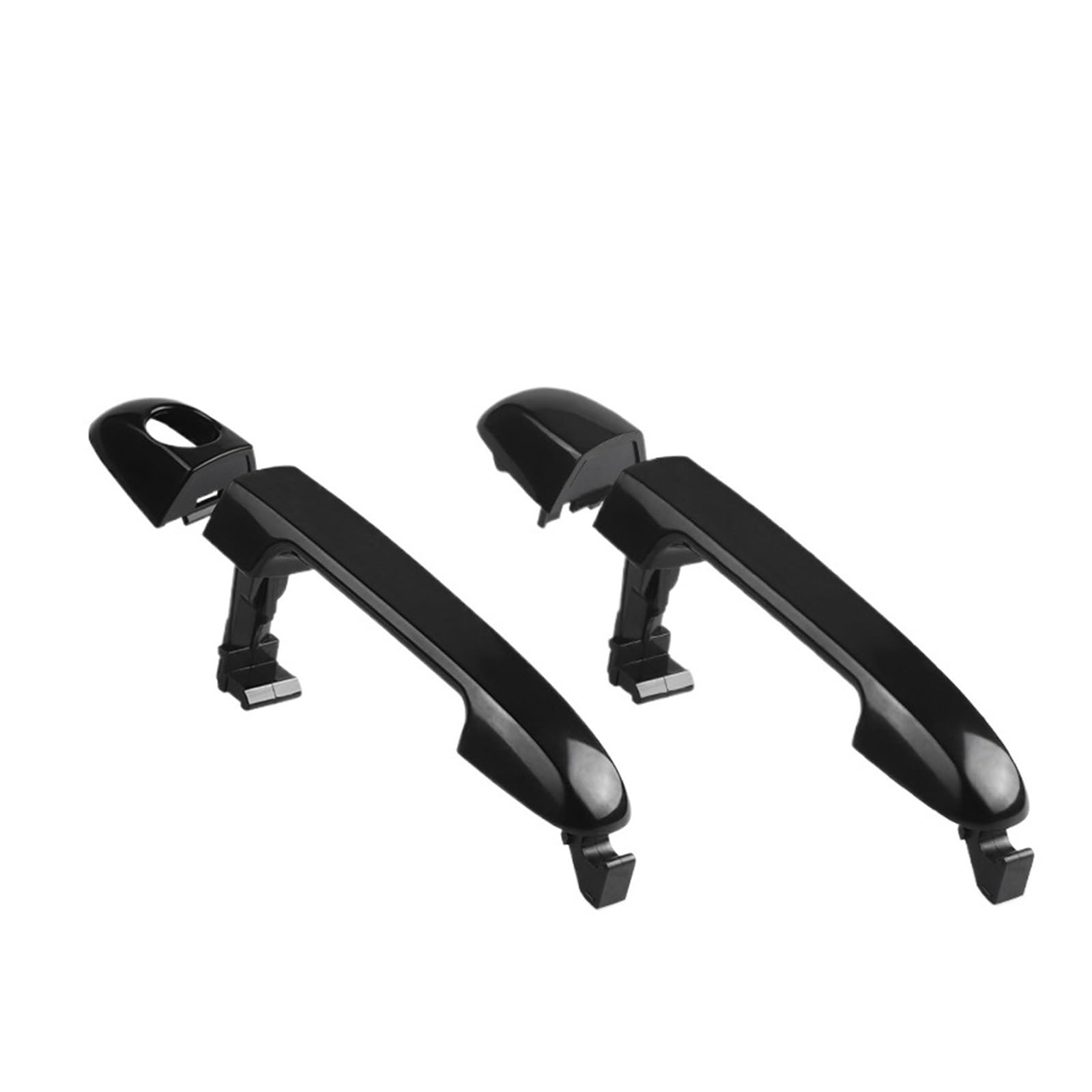 Liskrosf 2Pcs Front Black Outer Door Handle Compatible For Hyundai I30 Fd/Elantra 2007 2008 2009 2010 2011 Car Parts 82651-2H000 82661-2H000(2Pcs Front)