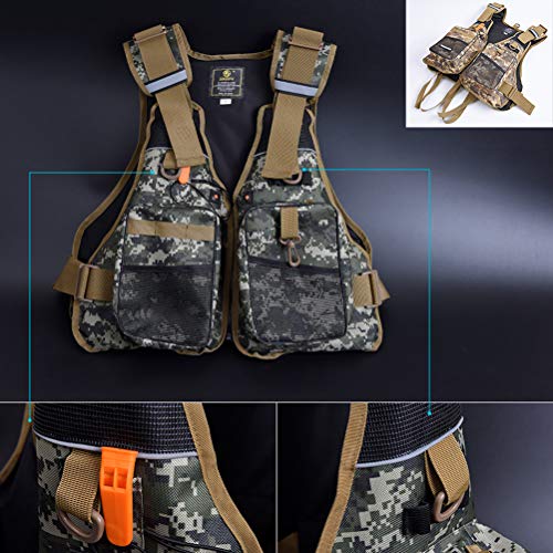 Oyria Mutifunctionele verstelbare drijfvermogen vest hulp zwemmen boot varen vissen kajak reddingsvest vest vest voor volwassen drijfvermogen hulp jas voor mannen/vrouwen - Image 7