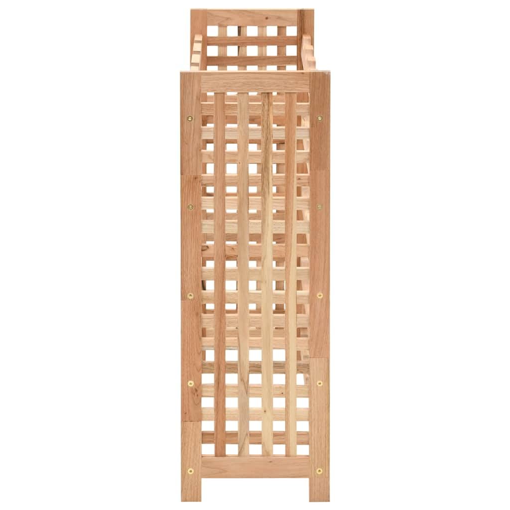 Générique 5-poziomowy stojak na wino z litego orzecha włoskiego, przechowywanie 25 butelek, uchwyt na butelki 63 x 25 x 73 cm z wentylowanymi półkami, elegancki i kompaktowy design dla Twojego