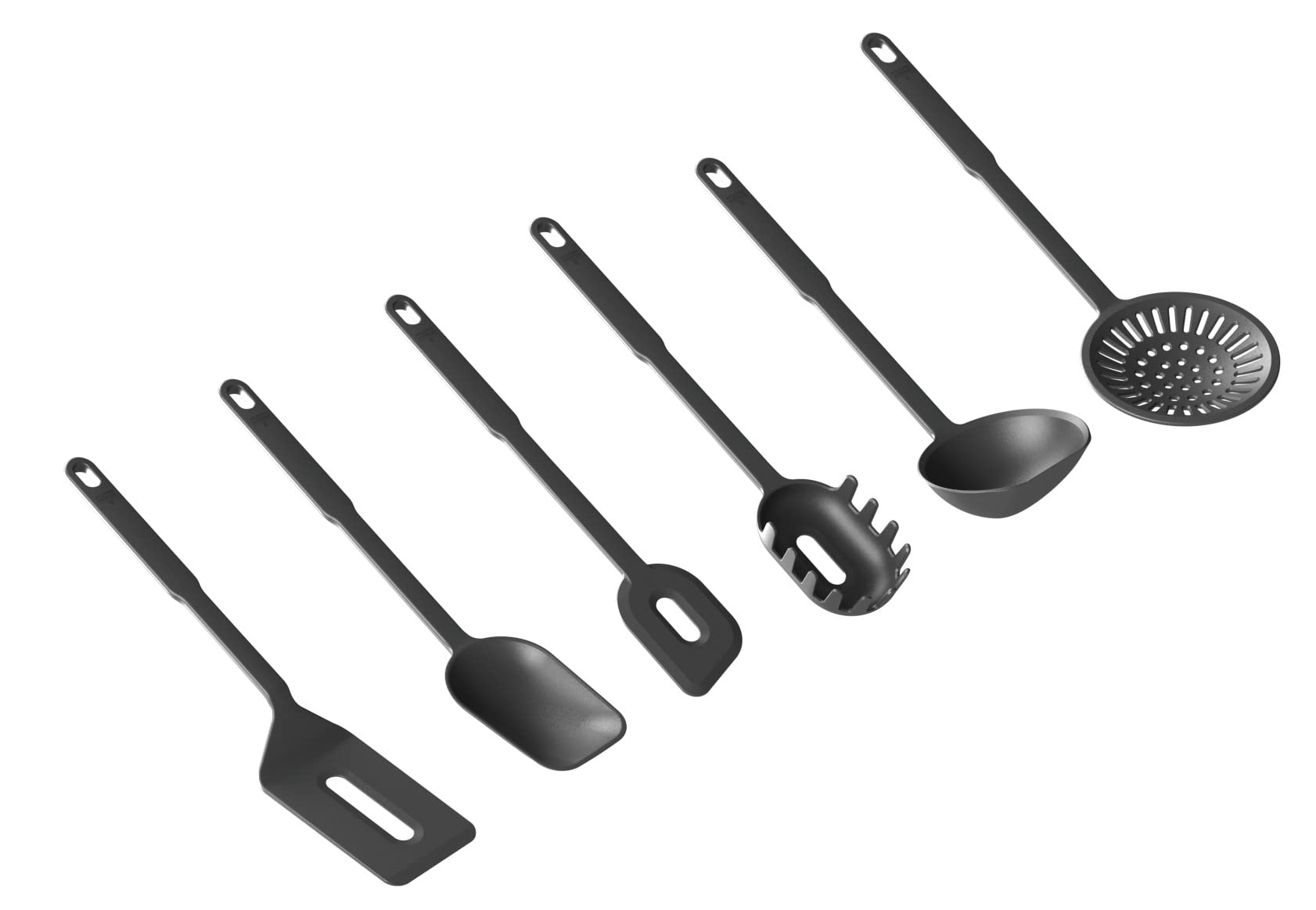 Swiss Kitchen Utensils Set of 6 Black