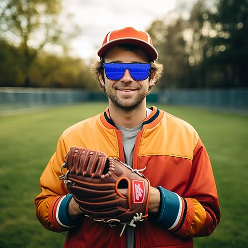 FEISEDY Men Women Polarized Sunglasses, Flat Top Trendy Oversized Square Shades UV400 B41413