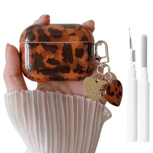 MINSCOSE AirPods Pro 3pNAP[X N[i[LbgtAgߐF̋T̃qEfUCAgfBȃn[g^L[z_[AAirPods Pro 3p\tgTPUیP[X ubN