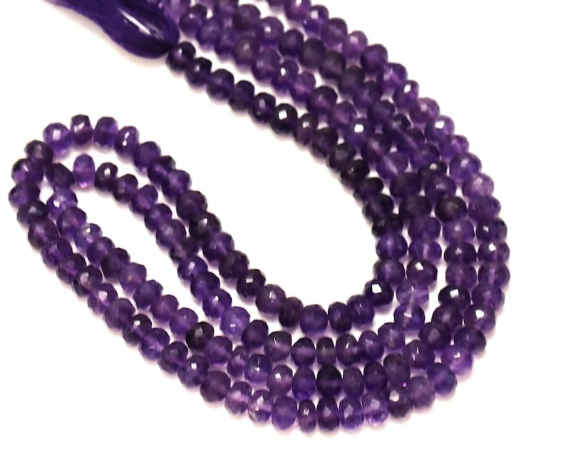 Améthyste naturelle de 5 mm pour créer vos colliers d'initiation et bijoux de méditation DIY - 2