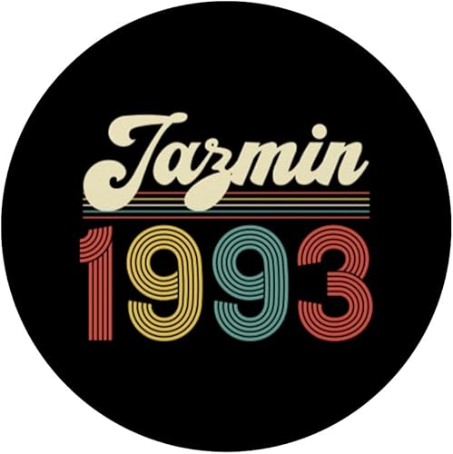 Miniatura 3 de Jazmin 1993 - 30th Birthday Retro Vintage Personalized PopSockets Standard PopGrip