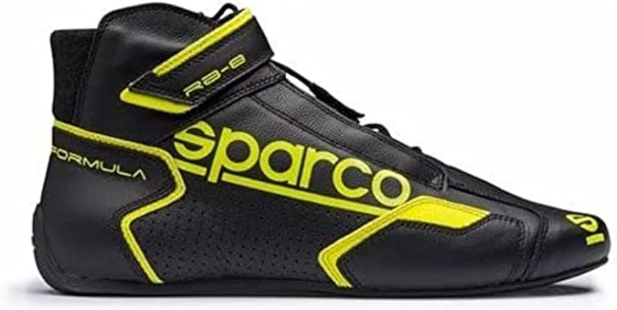 Amazon Sparco スパルコ レーシングシューズ Formula Rb 8 1 サイズ48 カラーblack Yellow nrgf シューズ 車 バイク