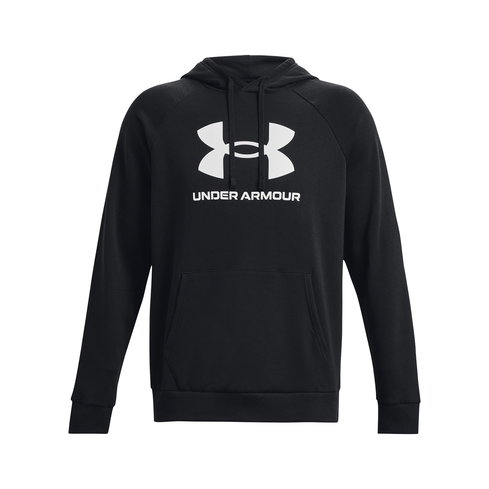 Under Armour Men's Black Rival Fleece Logo Hoodie / White S