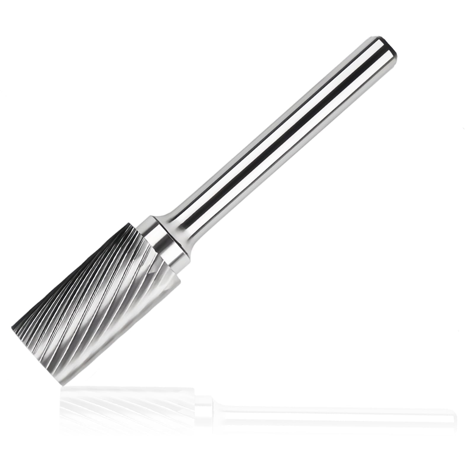HASLED Fraise Metal - Fraise en Carbure de Tungstène - Fraises Rotatives - Axe : 6 mm, longueur : 70 mm, Ø coupe : 12 mm, Fraise Simple Tranchant pour Acier Inoxydable, Fer, Cuivre - Usinage Métal