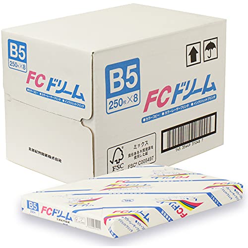 �k�z�R�[�|���[�V���� �����FPPC�p�� FC�h���[�� �z���C�g 80g/m2 ���F�x97�� B5 250��×8�� 2,000�� PPCFCDB5