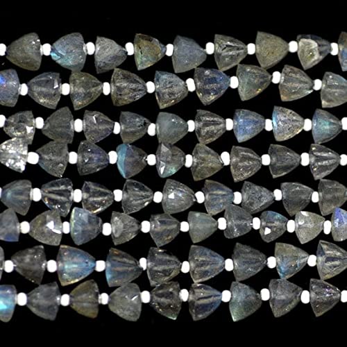 Labradorite briolettes trillions perles naturelles taillées 7mm 8mm fil de 8 pouces pour bijoux