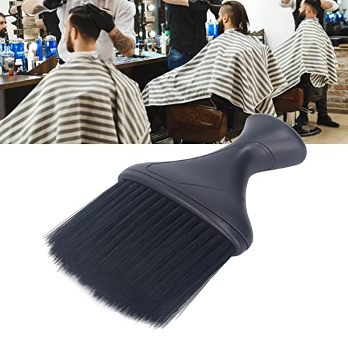 Premium Wooden Barber Neck Duster Brush with Ultra-Soft Nylon Bristles - Ergonomic Oblate Design for Haircutting Face Dusting & Styling - Image 4