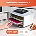 Septree Food Dehydrator 4 Stainless Steel Trays Fresh Dryer Machine for Jerky Herbs Fruit Veggies Snacks