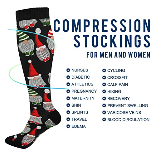 Image of Fisyme Socks for Women Men, Warm Comfort Athletic Crew Running Hiking Cycling Compression Socks