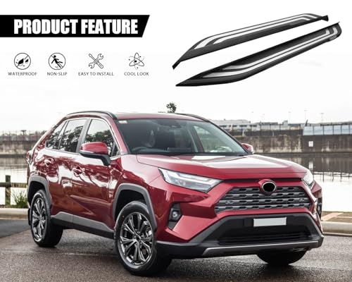 Estribos para Toyota RAV4 2019-2024, 2 piezas negro y plata miniatura 4