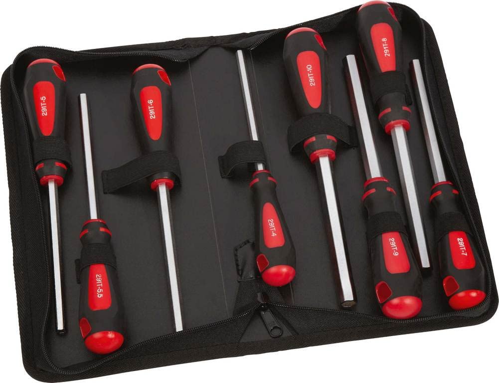 Jeu de 8 clés à douilles emmanchées SAM Outillage 291-TR8 en trousse de 6 à 13 mm