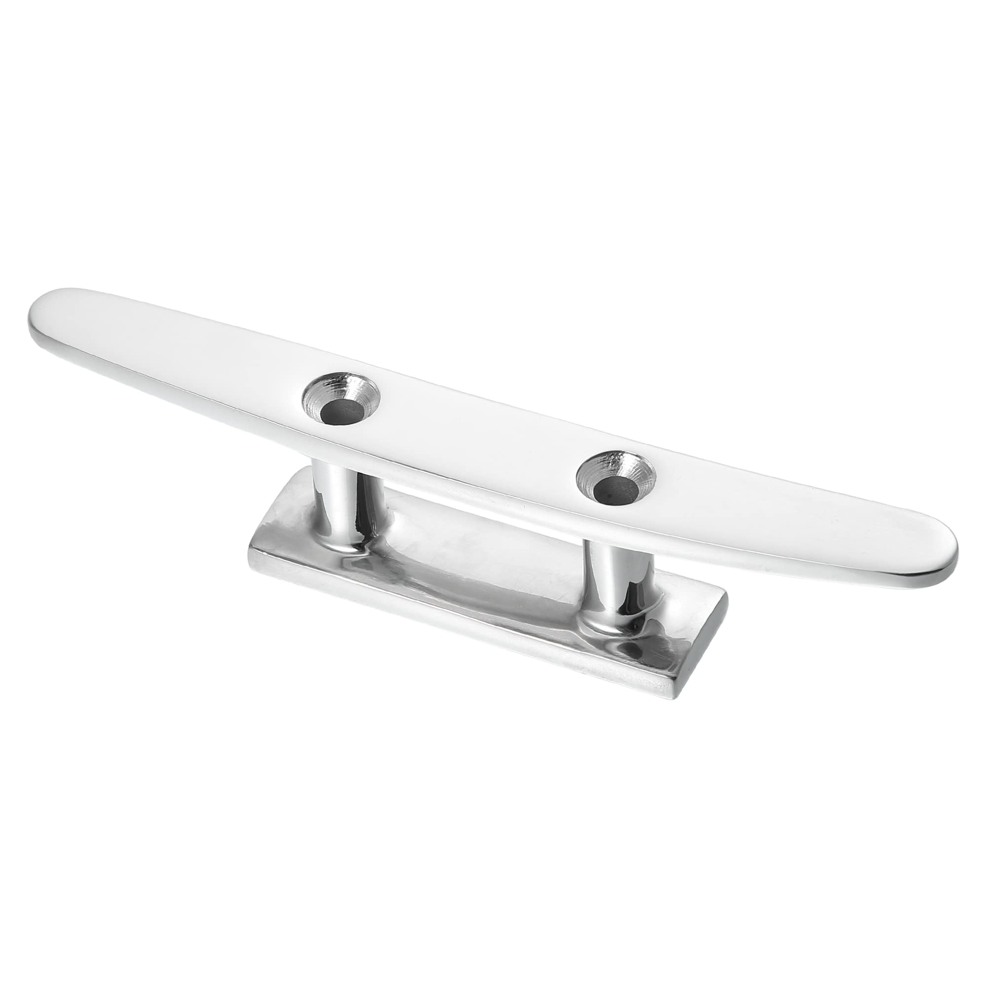 X AUTOHAUX 6" 150mm Stainless Steel Boat Flagpole Cleat Hook Deck Cleats Rope Cleat Handle Universal for Marine Boat Ship