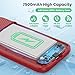 Feob Battery Case for iPhone 11/XR,[2025 Upgraded] 7500mAh Ultra-Slim Portable Extended Charger Case Cover for iPhone 11/XR Charging Case (6.1 Inch)-Red