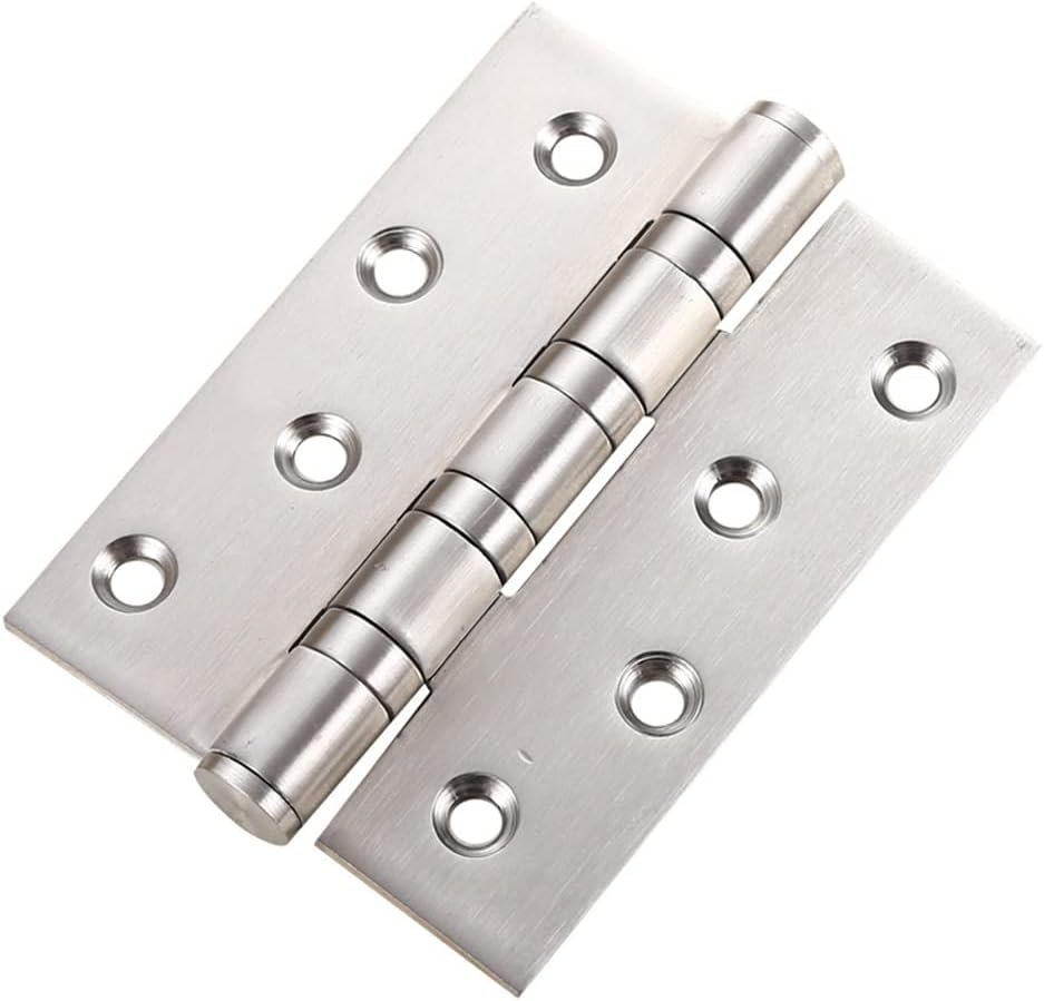 Heavy Duty Door Hinges Stainless Steel Ball Bearing Hinges 8 Inch Door Hinge for Interior & Exterior Doors Square Corners,Heavy Duty Wood Door with Mounting Hardware 2 Pack (White, 8 Inch)
