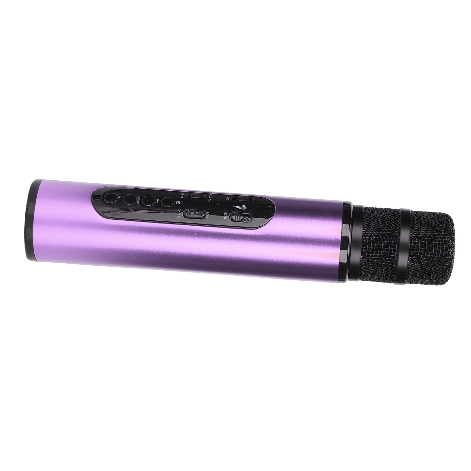Karaoke Mic Bezprzewodowy Bluetooth Karaoke Mic Bezprzewodowy Bluetooth Karaoke Mic Przenośny Mikrofon Ręczny do Samochodu Imprezowego Home Outdoor KTV Mikrofon Bluetooth(Purpurowy)