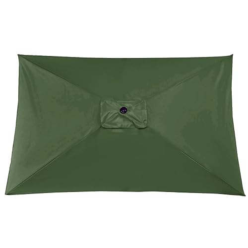 Flueyer 9.8 x 6.6 ft Rectangle Replacement Patio Umbrella Canopy,
