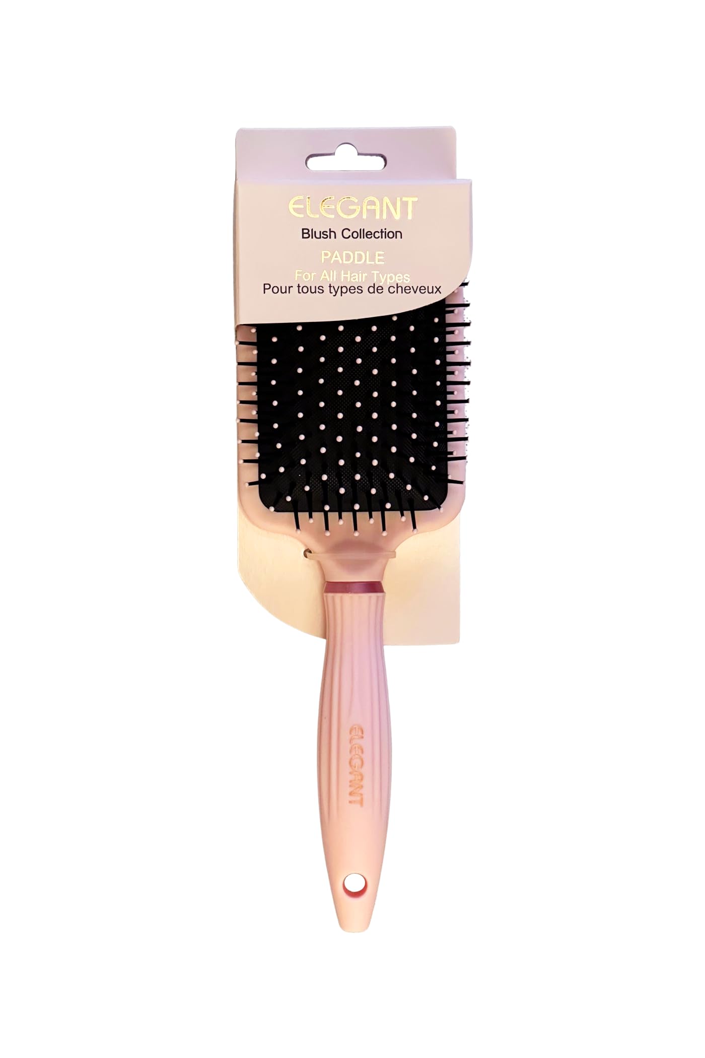 Elegant Wet & Dry Paddle Hair Brush 10.5" (Blush Pink #701)
