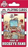 Masterpieces Ohio State Buckeyes Fan Deck Playing Cards - 54 Card Deck - Premium Quality Educational and Fun Activity for Kids and Families - Great Gift Idea for Holidays Birthdays
