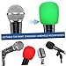 Sosoport Thickened Sponge Cover 32 Pcs Microphone Windscreen Foam Protective Caps for All Microphones Safe Noise Reduction