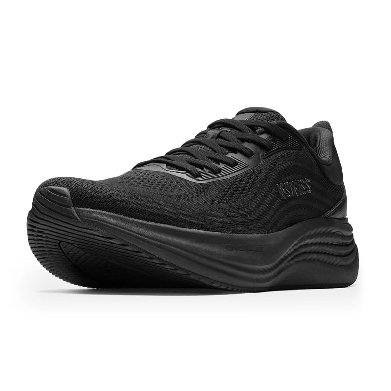 K-Swiss Men's Echo Soft Cushioned Running & Walking Shoe | 40 mm ENERGYTEX Midsole, X-CONTROL Broad Heel Base, Full-Length Rubber Outsole, Breathable Jacquard Upper