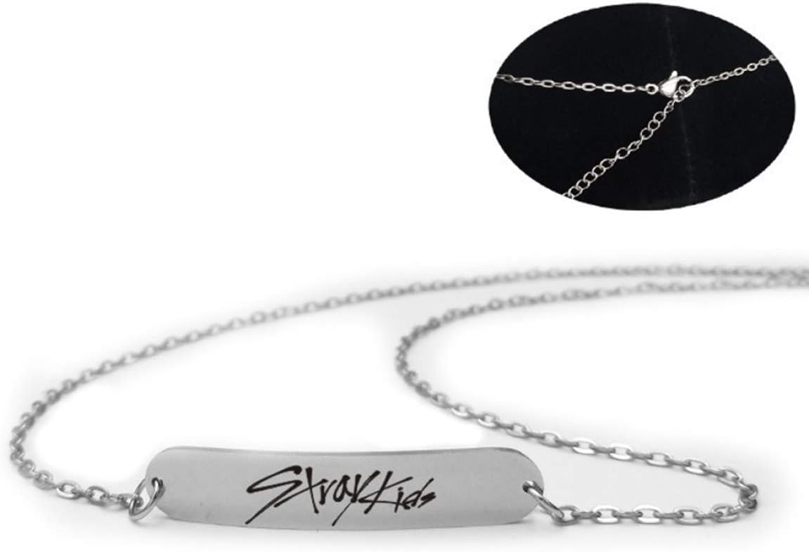 Reliable Kpop Straykids Stray Kids Pendant Necklace Fashion Jewelry Silver Titanium Chain Necklaces & Pendants Highlight Your Collarbone(None The Necklace Number 10.)