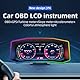 AMROOLOO Car Heads Up Display, Car HUD P4, OBD+GPS Intelligent Instrument, Car Speedometer, Car Speed Limit Heads Up Display, Applicable to Vehicles Produced After 2008