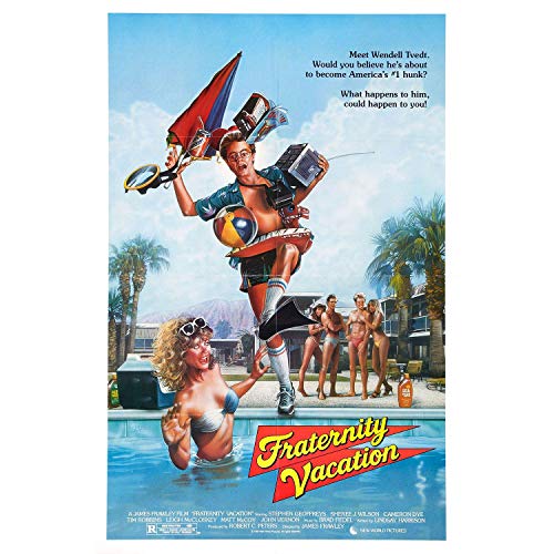 Affiche poster vieille affiche anglaise de film Fraternity Vacation retro cinema 91x136cm