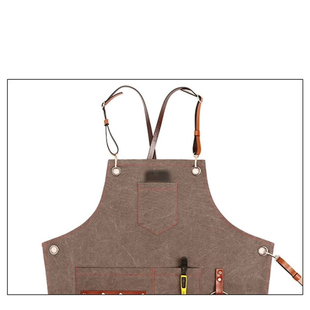 Tabliers de serveur Tablier de barista Tablier for adulte avec tablier de poche Accueil Tablier de cuisson Restaurant Chef Tablier Couple Tablier Chef Tablier Tabliers de cuisine (Color : A)