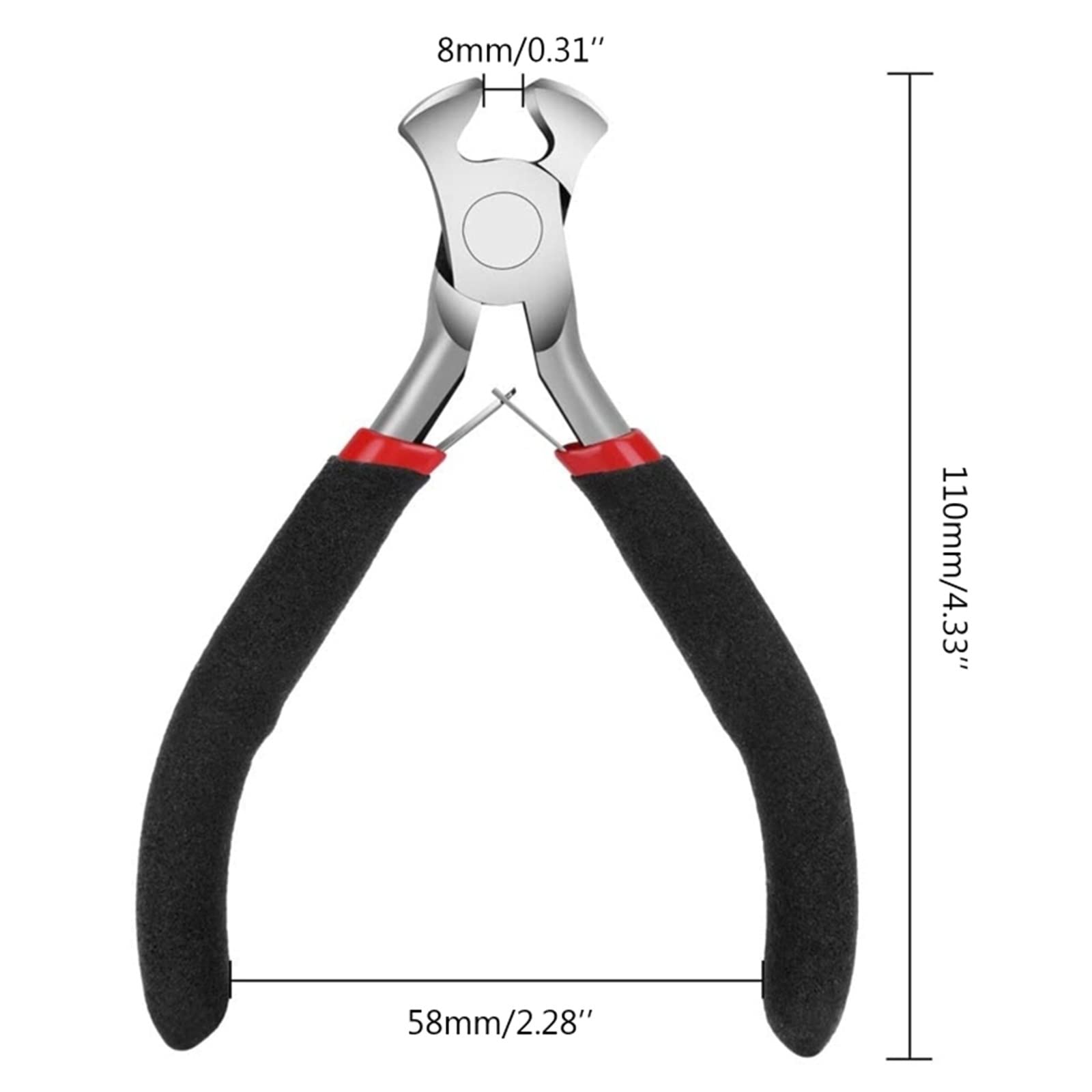JINGYAN Alicates universales End cutting pliers convenient mini woodworking nail pulling wire end