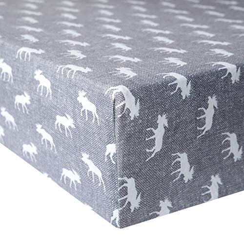 Premium Fitted Knit Crib Sheet/Toddler Sheet Scout By Copper Pearl #TOP6