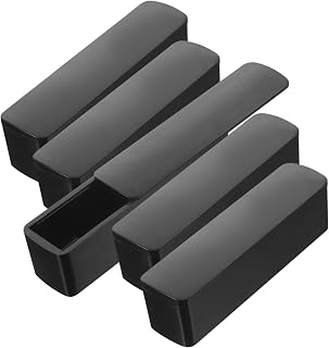 COHEALI 5pcs Seal Storage Box Office Stamps Storage Shelves Plastic Office Storage Bins Seal Storage containers Office Stamp Holder Black Organizer Bins Seal case Stamper Holder Rectangle