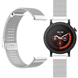 GIOPUEY Cinturini Compatibile con Nothing CMF Watch 3 Pro, Cinturino in acciaio inossidabile intrecciato [Resistente All'usura] - silver