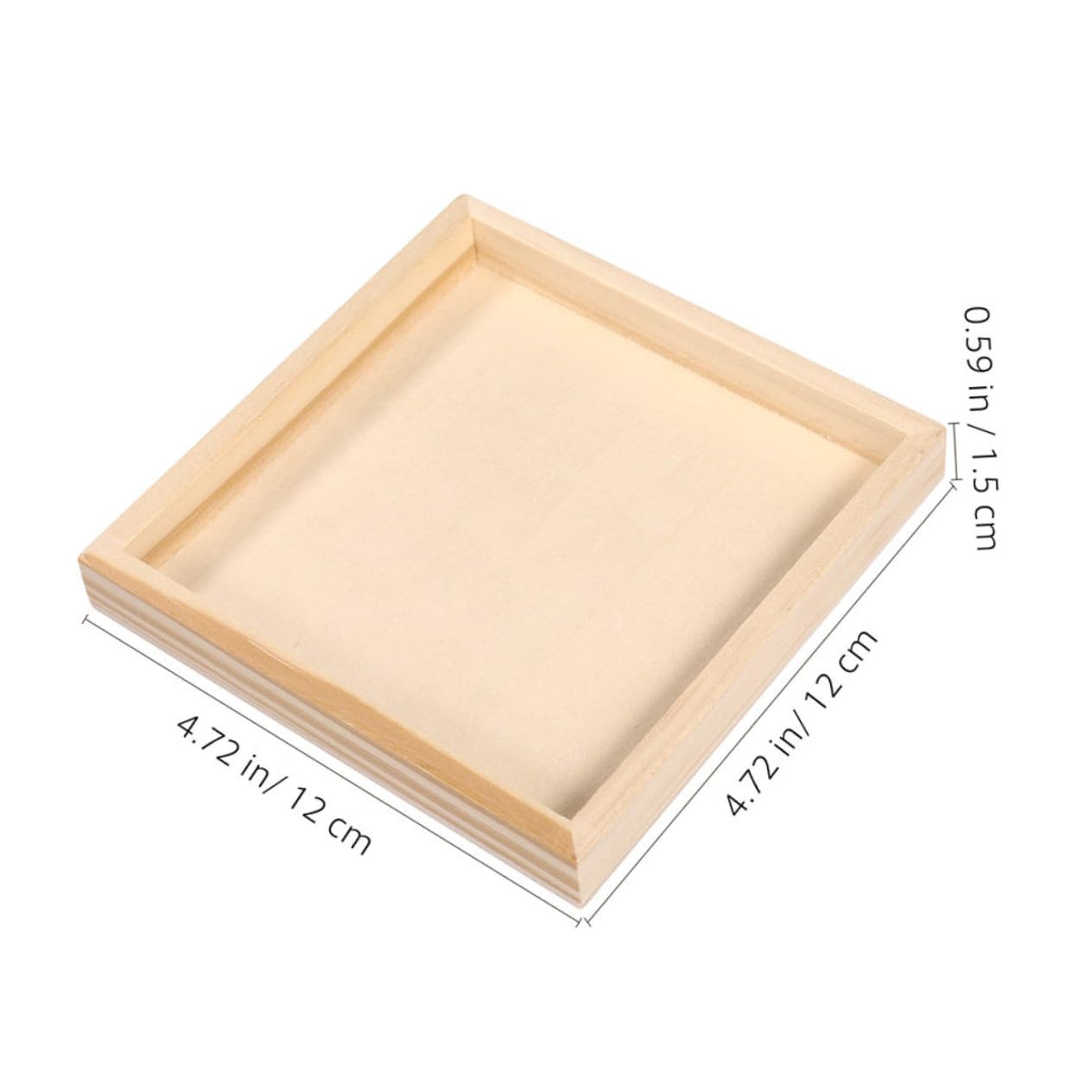 Uonlytech 8pcs Cube Puzzle Storage Trays Creative Wooden Block Trays for Organizing Blocks Durable and Wear Resistant Help Tidy Up Their
