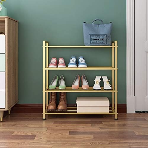 Miniatura 3 de Zapatero simple en la puerta pantuflas de hierro simples para recoger el estante del hogar estante de zapatos multicapa