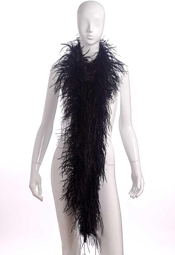 2 Plies Ostrich Boas Black